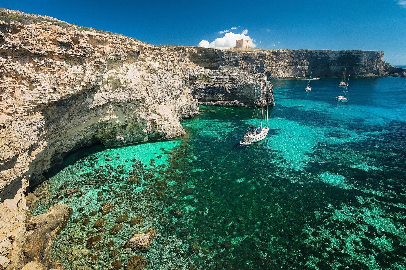 Laguna Azul de Comino, Comino