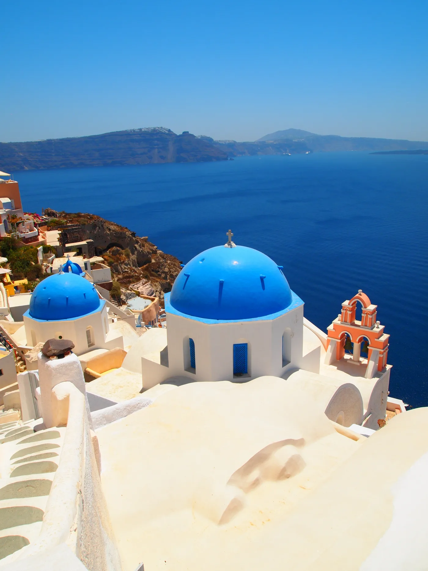 Oia y sus cúpulas azules, Oia (Santorini)