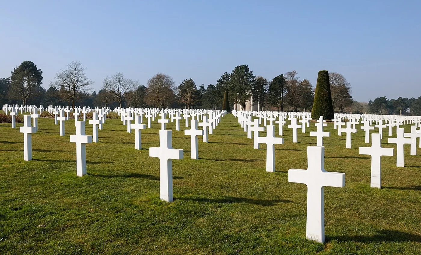 Playa de Omaha y cementerio americano, Colleville-sur-Mer