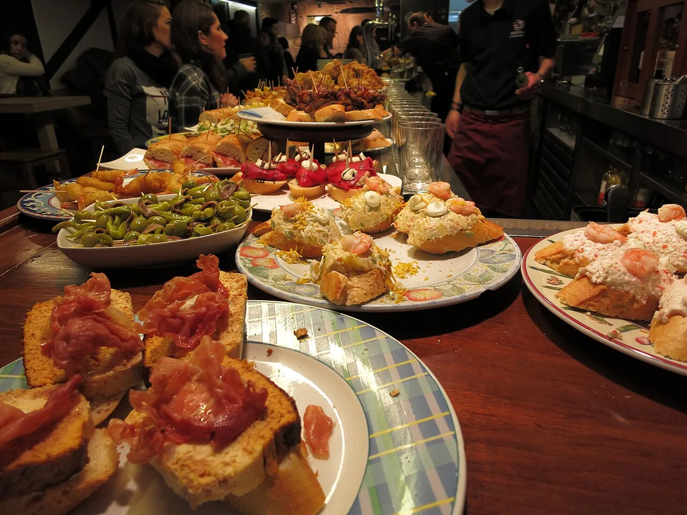 Pintxos en la Parte Vieja, San Sebastián